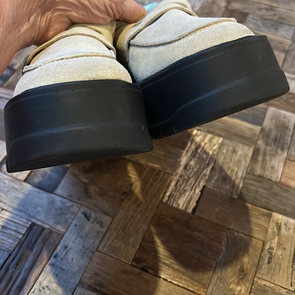 Free People Nico Platform Loafer Tan Suede Size 40 - Picture 10 of 16